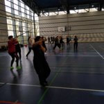 Alle Teilnehmerinnen beim Training
