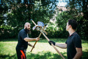 Test der Hellebarde von Jester of Blades