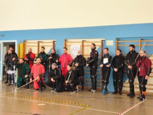 Gruppenfoto der Turnierfechter